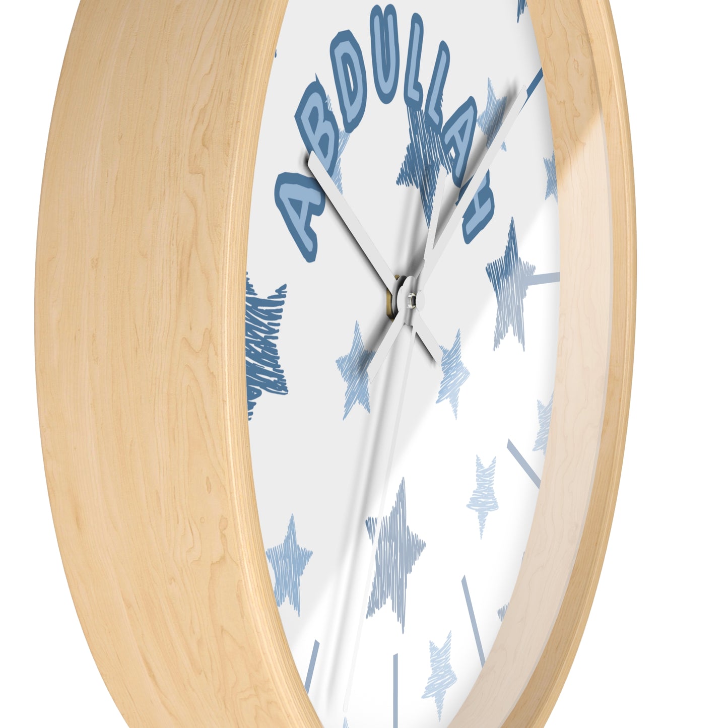 Custom Islamic Wall Clock for Kids - Personalized Name - Muslim Home Decor