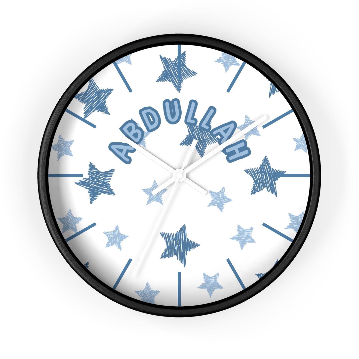 Custom Islamic Wall Clock for Kids - Personalized Name - Muslim Home Decor