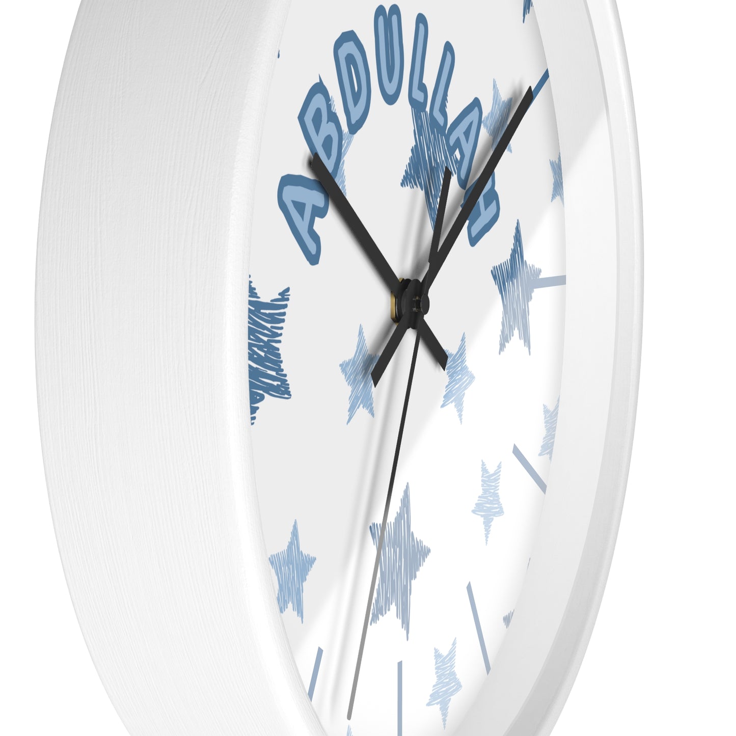 Custom Islamic Wall Clock for Kids - Personalized Name - Muslim Home Decor