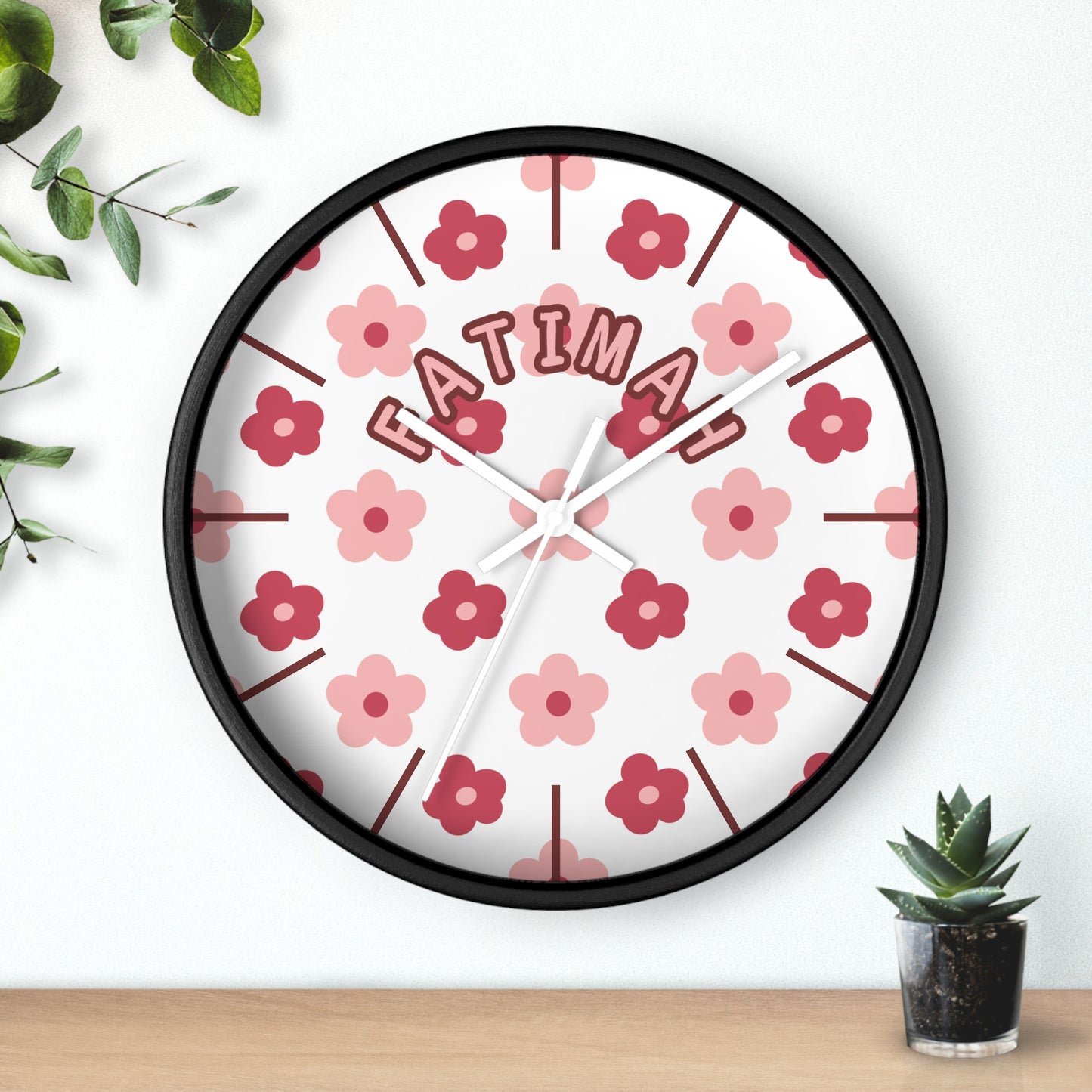 Custom Islamic Wall Clock for Kids - Personalized Name - Muslim Home Decor