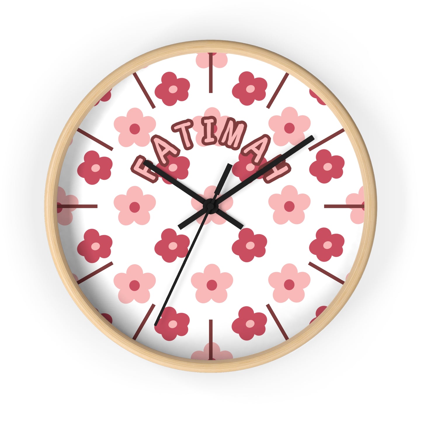 Custom Islamic Wall Clock for Kids - Personalized Name - Muslim Home Decor