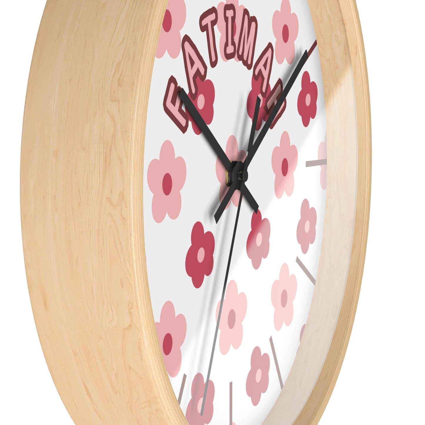 Custom Islamic Wall Clock for Kids - Personalized Name - Muslim Home Decor