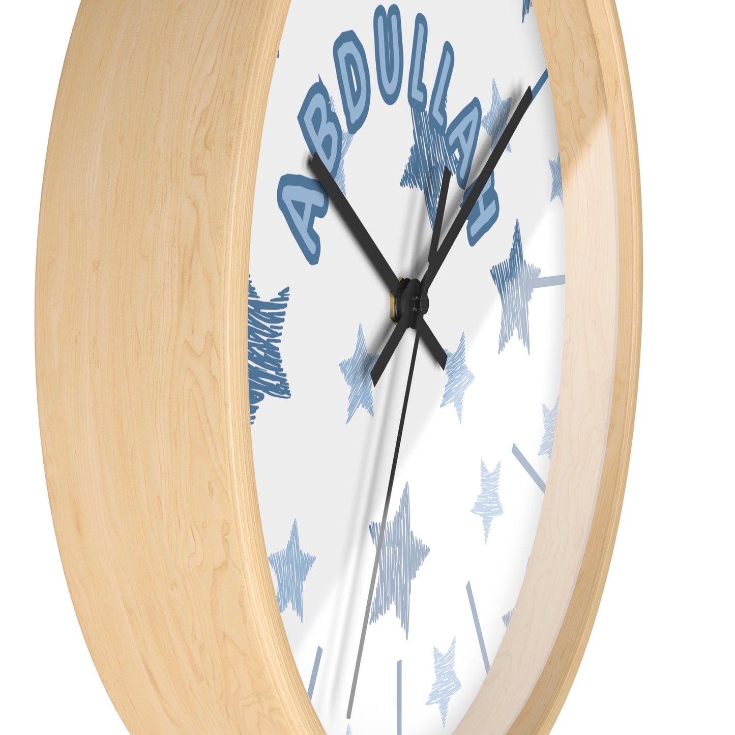 Custom Islamic Wall Clock for Kids - Personalized Name - Muslim Home Decor