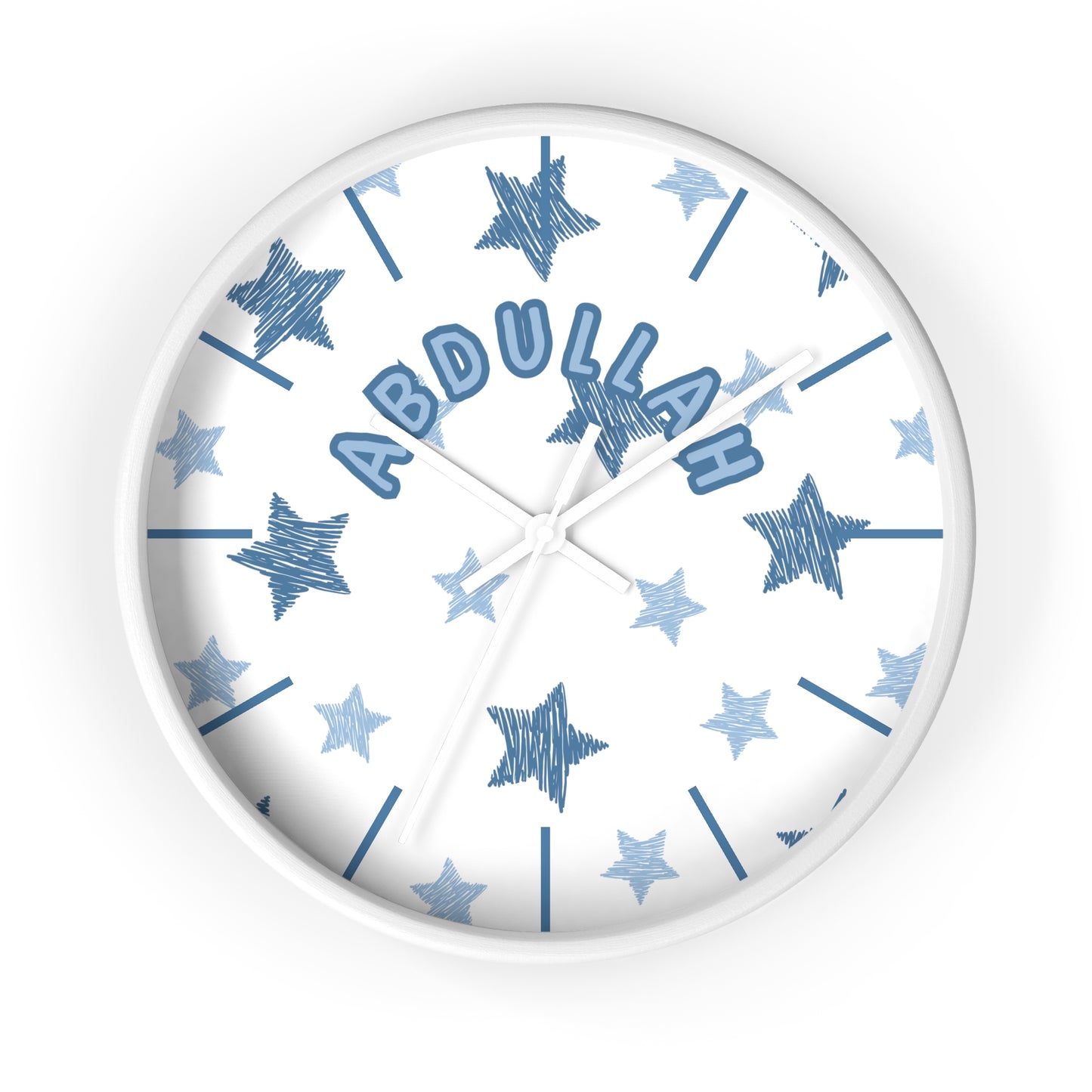 Custom Islamic Wall Clock for Kids - Personalized Name - Muslim Home Decor