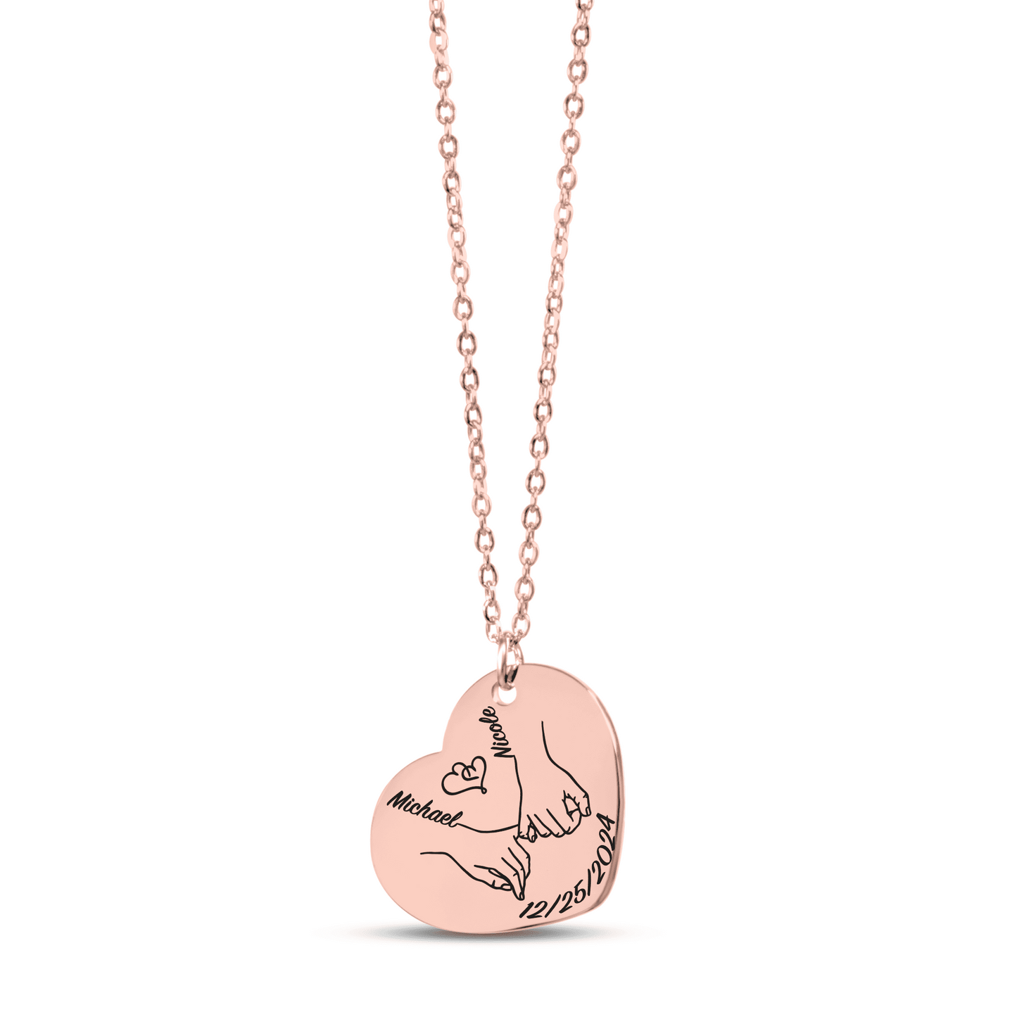 Personalized "Our First Eid Together" Necklace – Custom Name & Date Gift for Eid