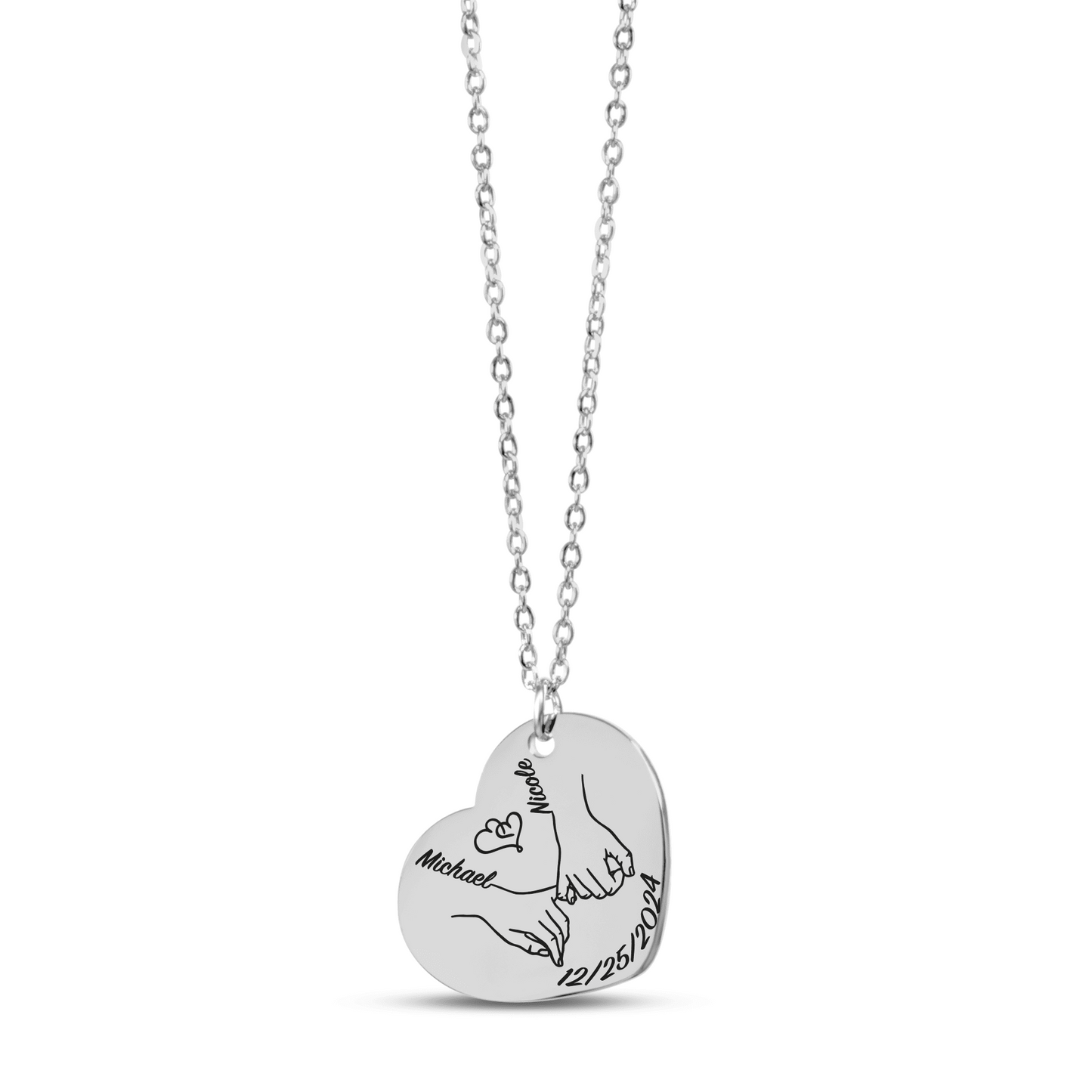 Personalized "Our First Eid Together" Necklace – Custom Name & Date Gift for Eid