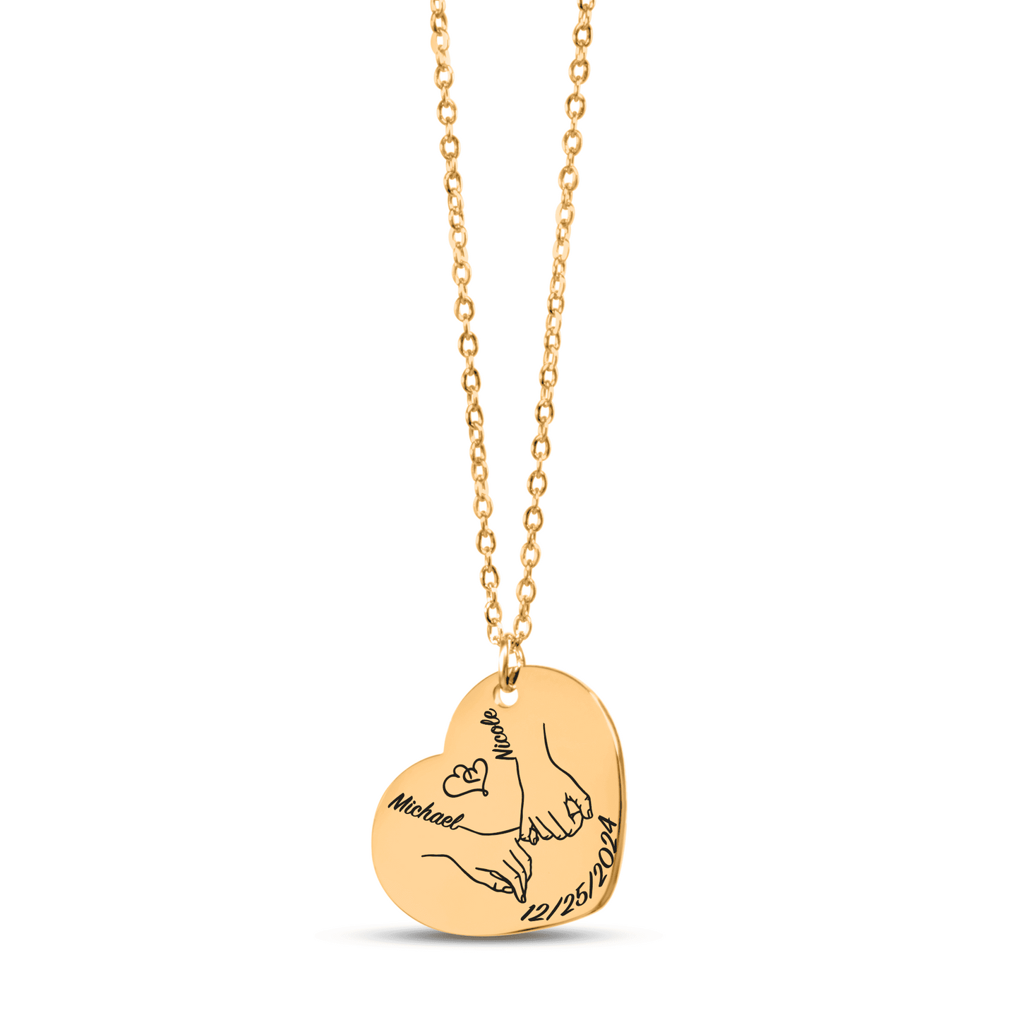 Personalized "Our First Eid Together" Necklace – Custom Name & Date Gift for Eid