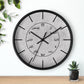 Islamic Wall Clock with Qur'an Verse 40:59 in Arabic - Home Decor for Muslims - Reminder of the Day of Judgment