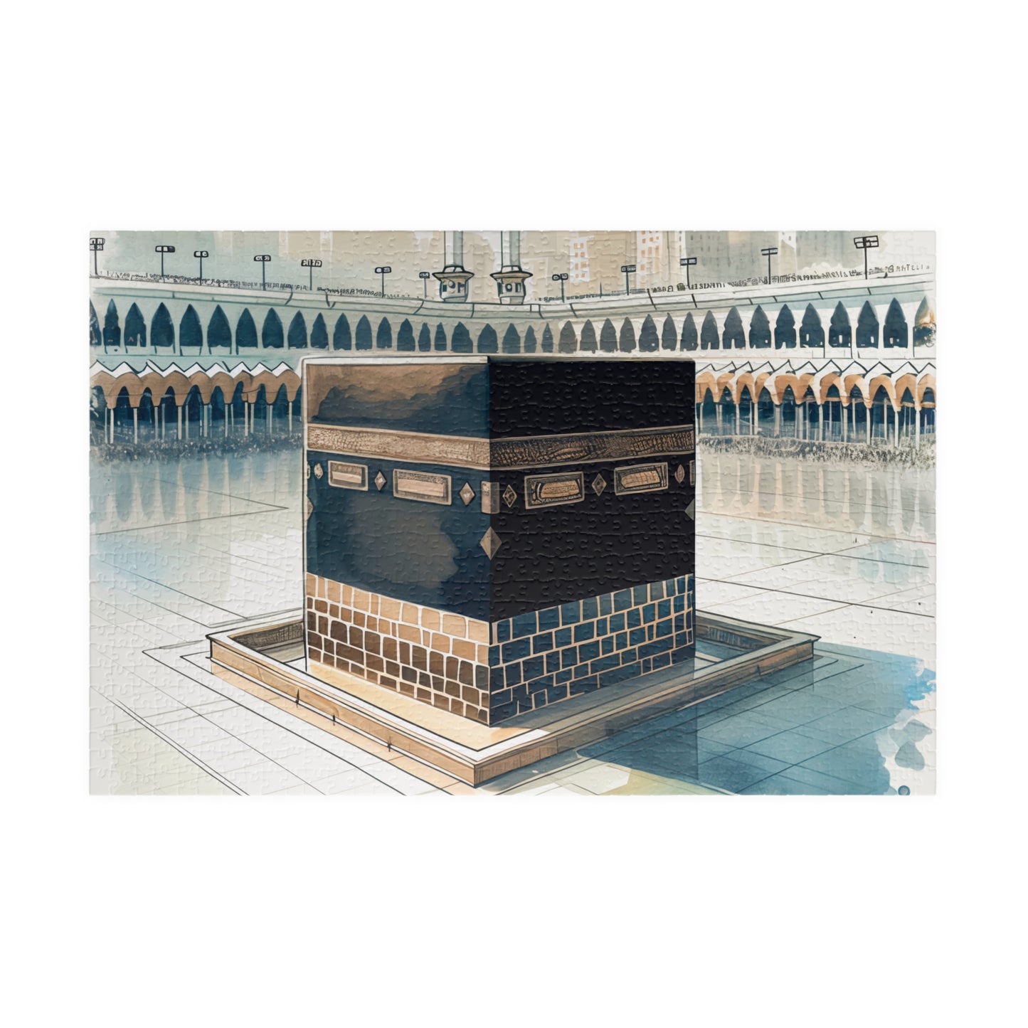 Islamic Puzzle with Kabah Illustration 1014 Pieces