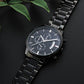 Black Chronograph Watch - w/Customized Engraving
