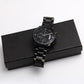 Black Chronograph Watch - w/Customized Engraving
