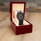 Ghuraba Hadeeth Engraved Wooden Watch - Arabic Version