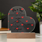 Personalized Acrylic Heart Plaque - Custom Names & Date - Romantic LED Gift for Couples